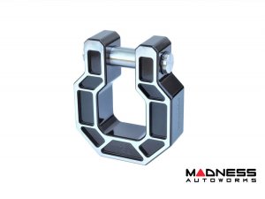 Jeep Wrangler JL Billet D-Ring - Royal Show Shackle - Aluminum - Black w/ Machined Face - Single Jeep Wrangler JL Billet D-Ring - Royal Show Shackle - Aluminum - Black w/ Machined Face - Single